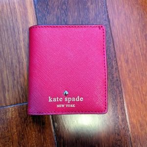 Kate Spade small bifold wallet , red